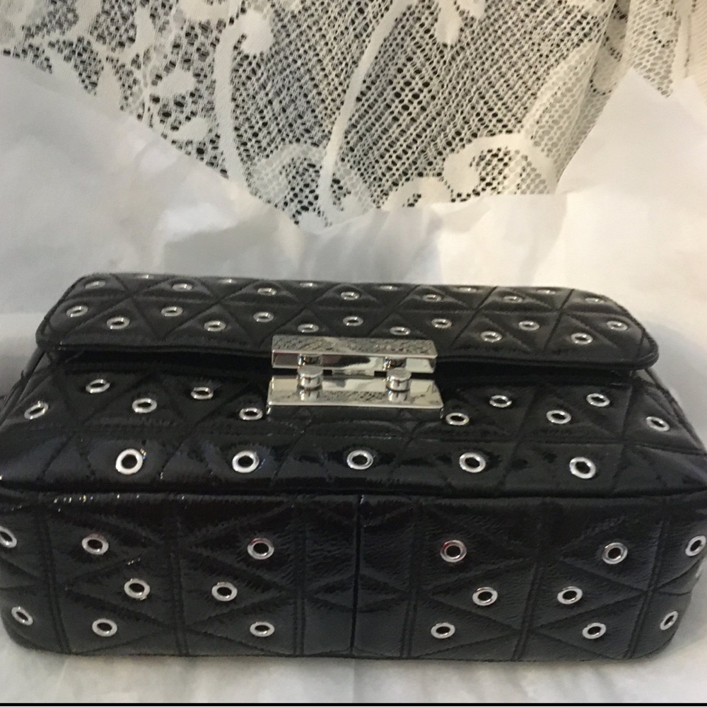 MICHAEL Michael Kors Retail Store Black Studded Crossbody Bag - Picture 10 of 12